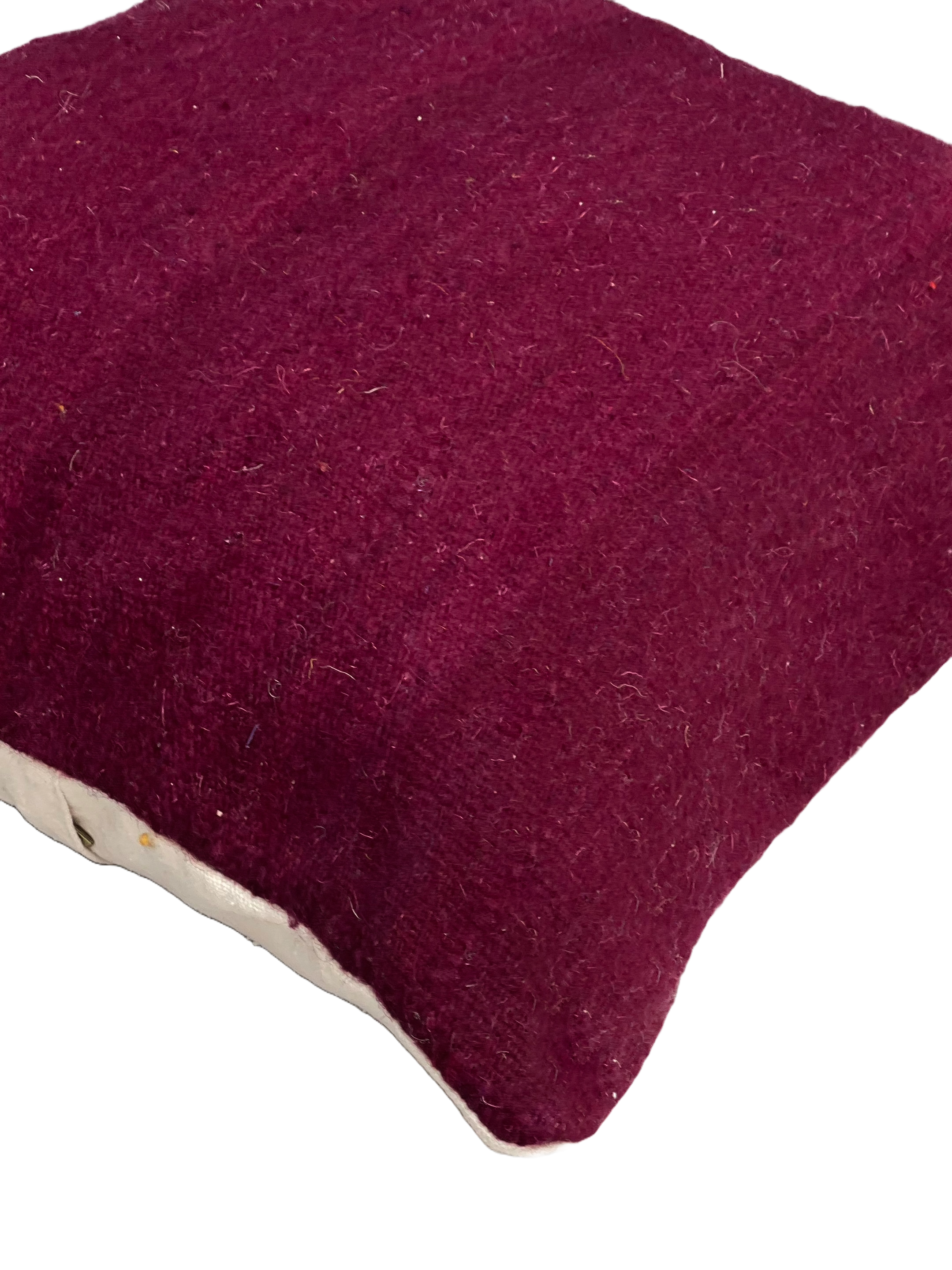 Anzal's Flatweave Pillow - Solid Purple