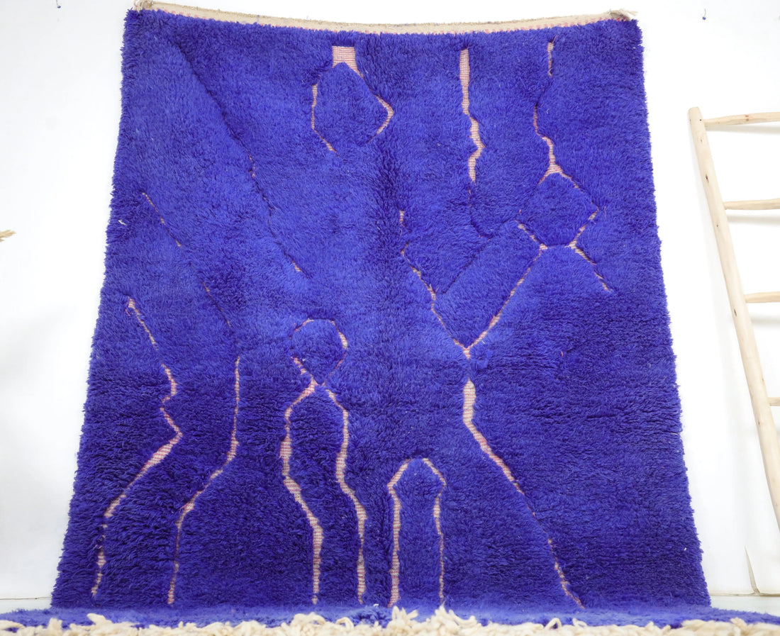 Vibrant Purple Custom Moroccan Rugs Made
