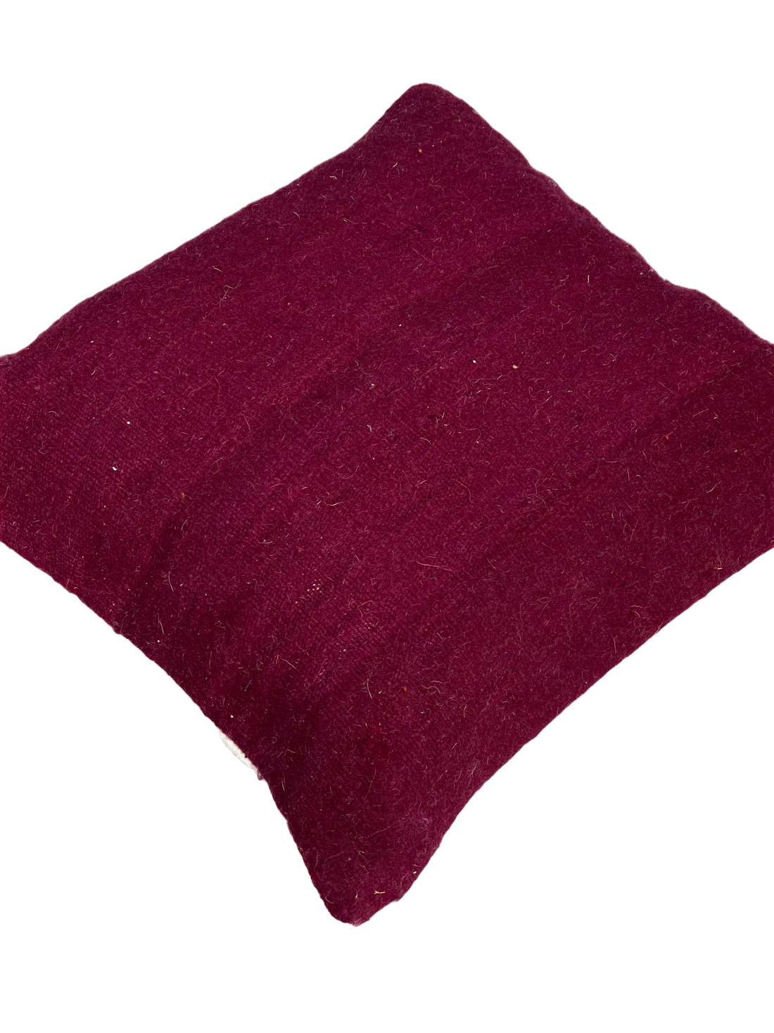 Anzal's Flatweave Pillow - Solid Purple