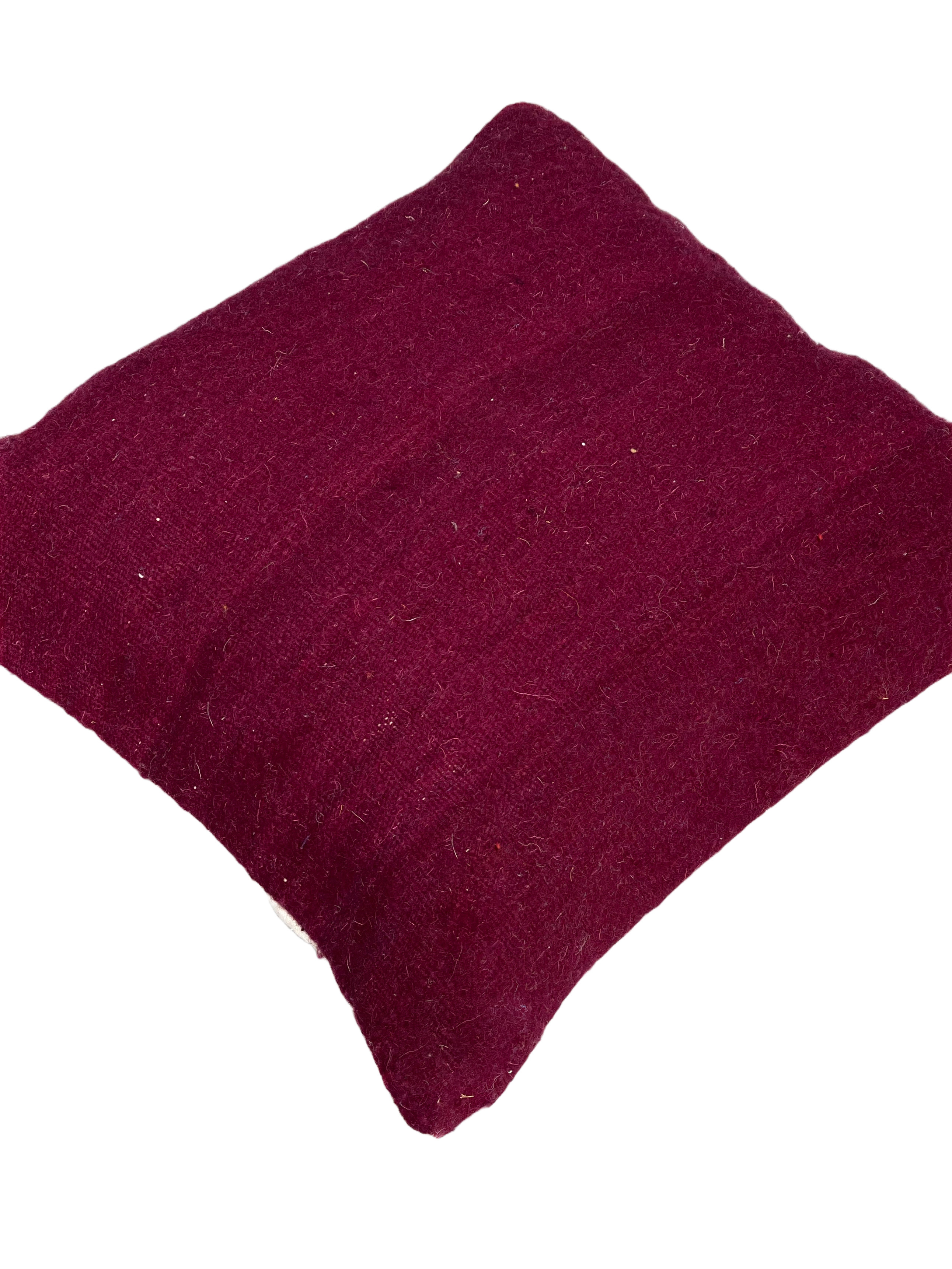 Anzal's Flatweave Pillow - Solid Purple