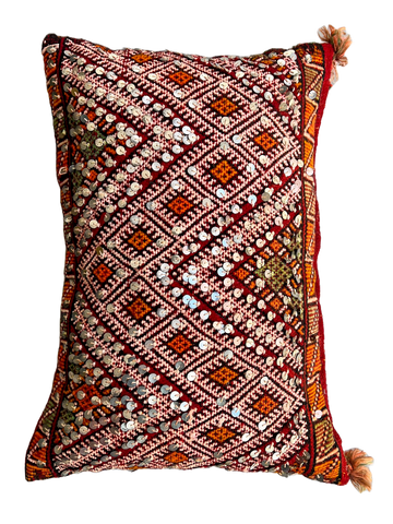 Ain Leuh Sample Lumbar Pillow - Arrow Handira