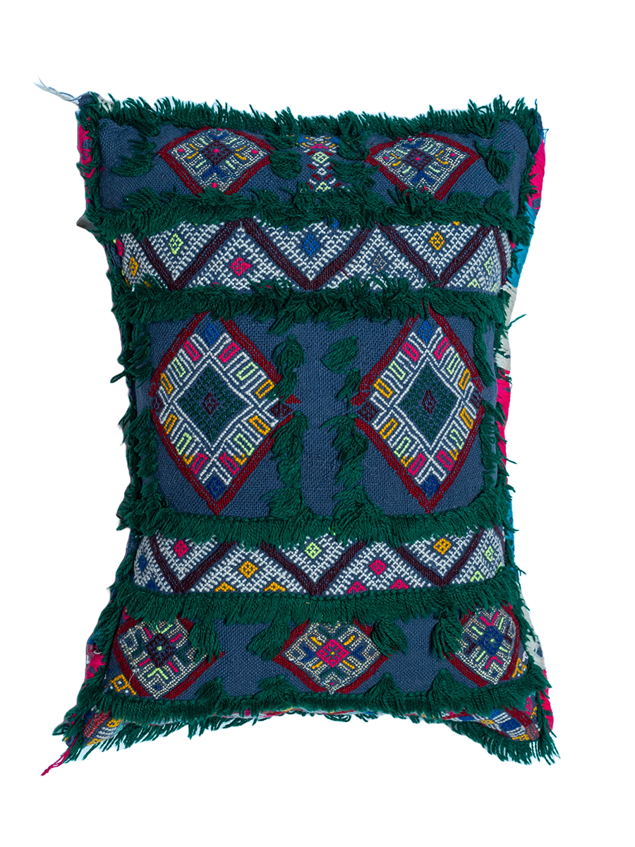 Ain Leuh Vintage Pillow - Lush Indigo