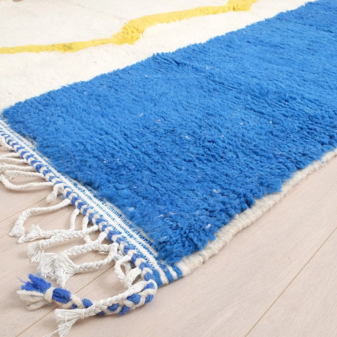 Yellow Zigzag Custom Moroccan Rugs Made