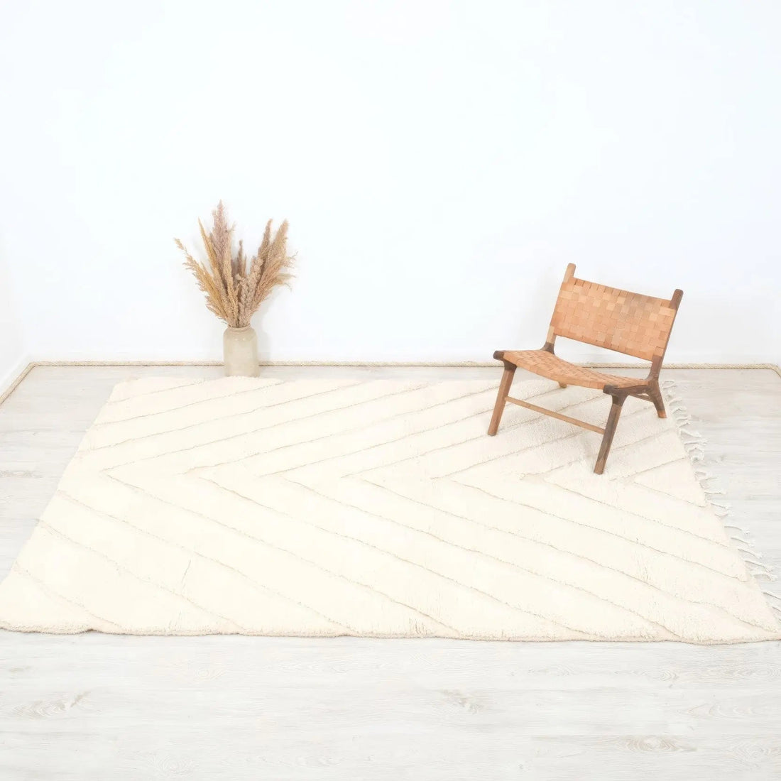 Soft Cream Custom Moroccan Rugs Made